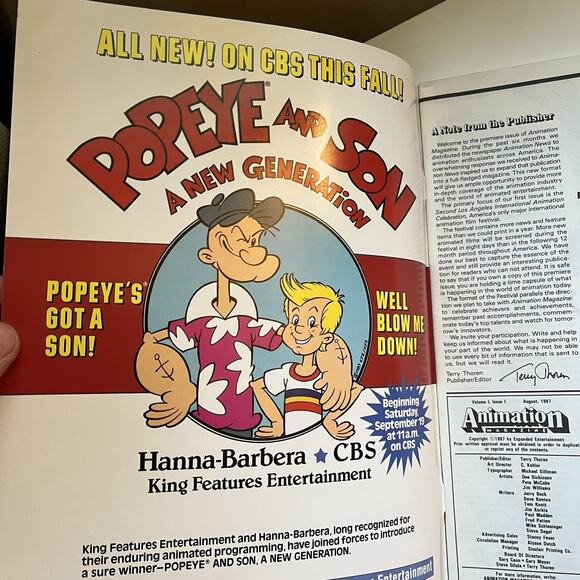 Animation Magazine #1 1987 - 1st Appearance Simpsons Rare HTF Vintage Grail - Picture 6 of 14